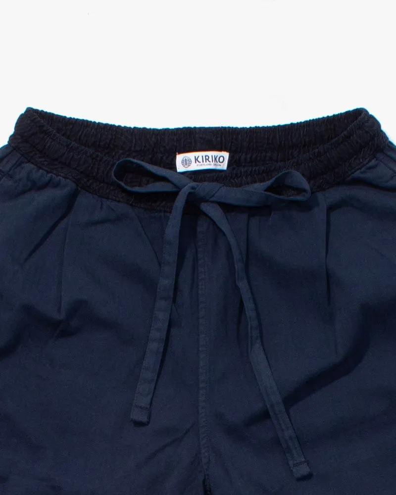 Kiriko Original Pants, Raku, Navy Nami