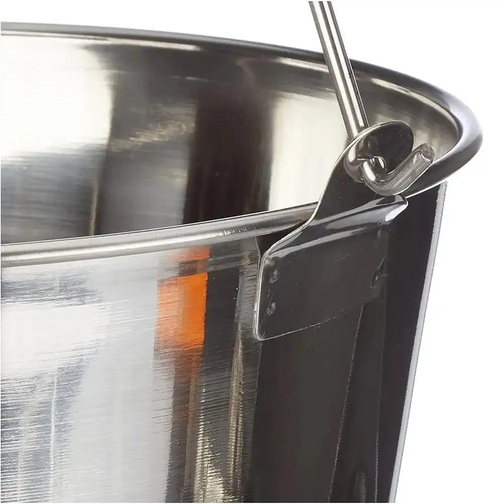 Lacor Spain 14128 Inox Graduated Bucket 28 cm, 14 Liters