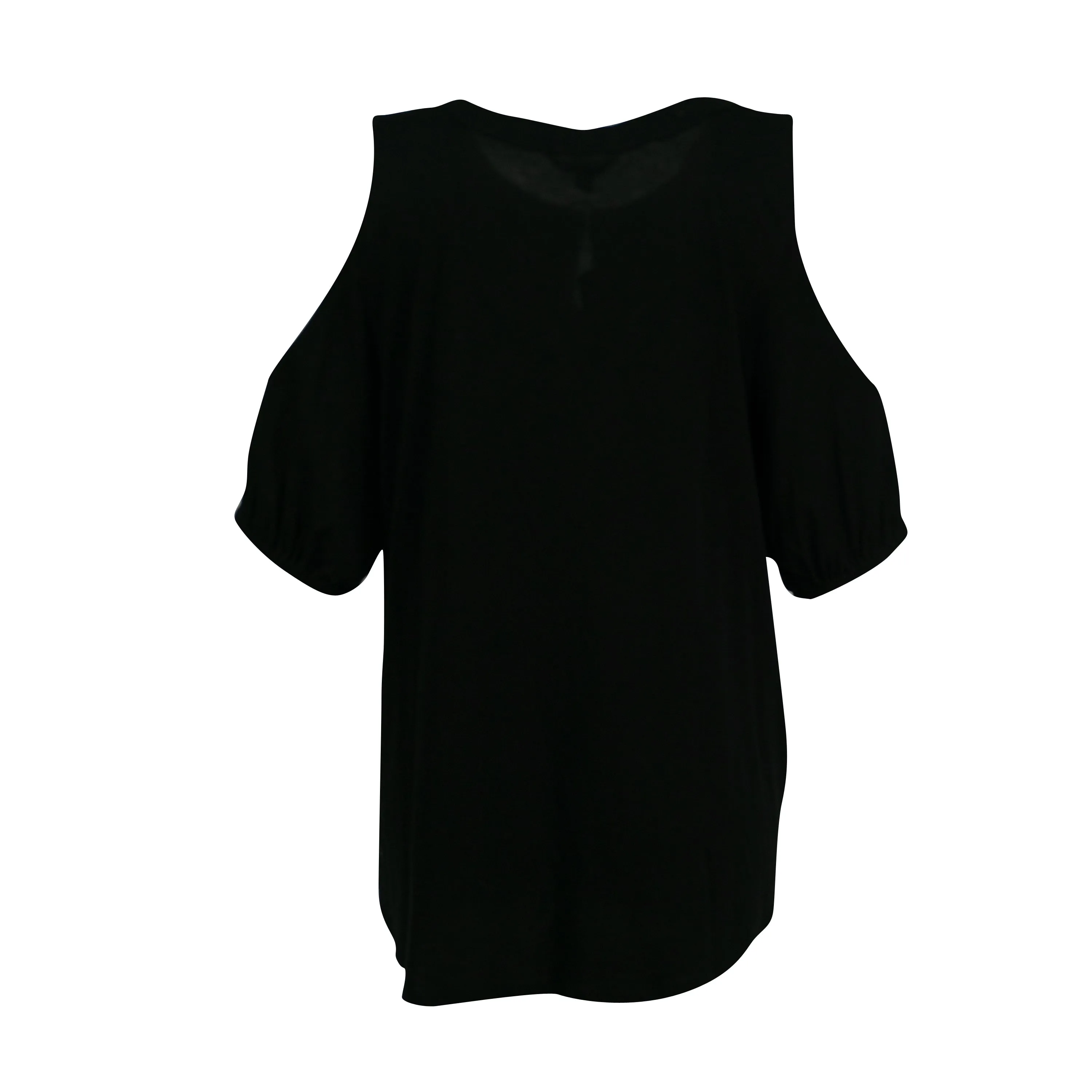 Lauren Ralph Lauren Women's Keyhole Cold Shoulder Blouse Black Size 2X
