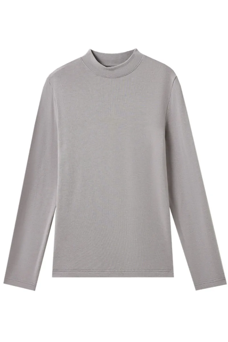 Lightweight Mock Neck Long Sleeve