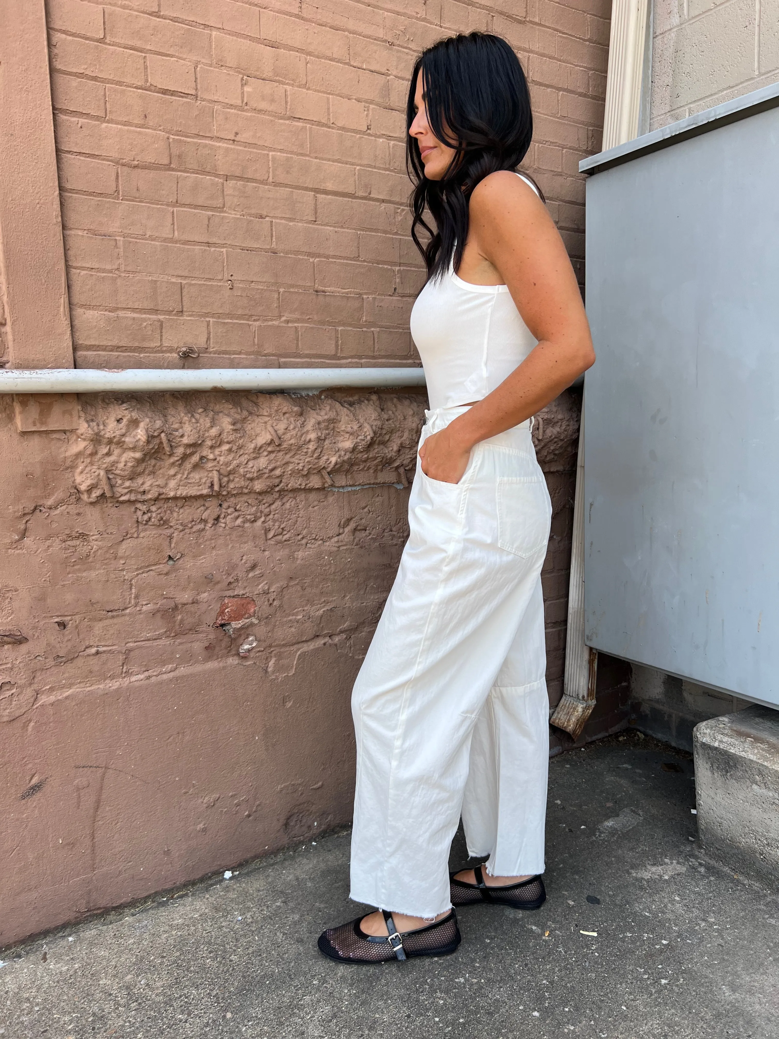 LONDON FOG BARREL JEANS