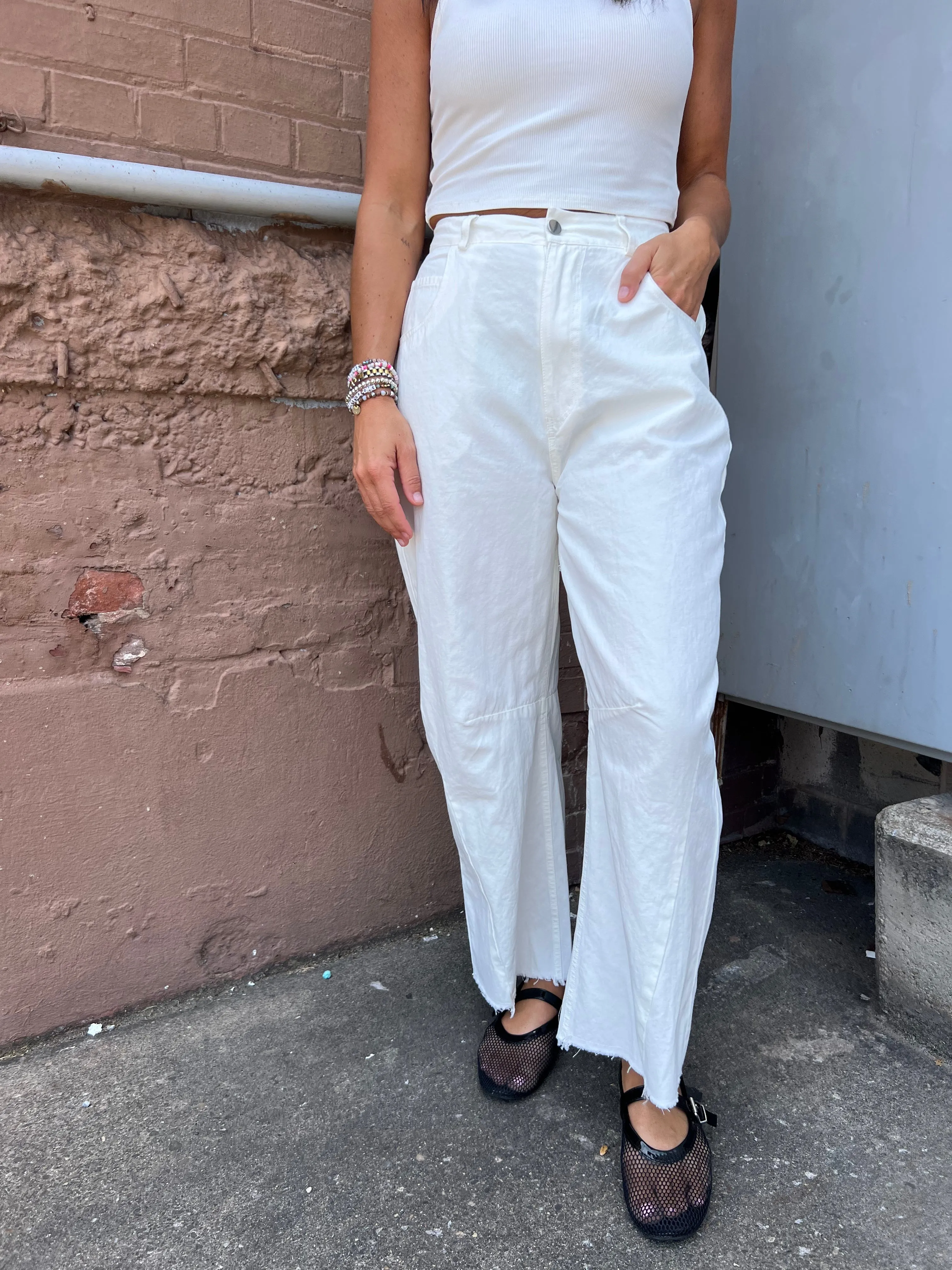 LONDON FOG BARREL JEANS