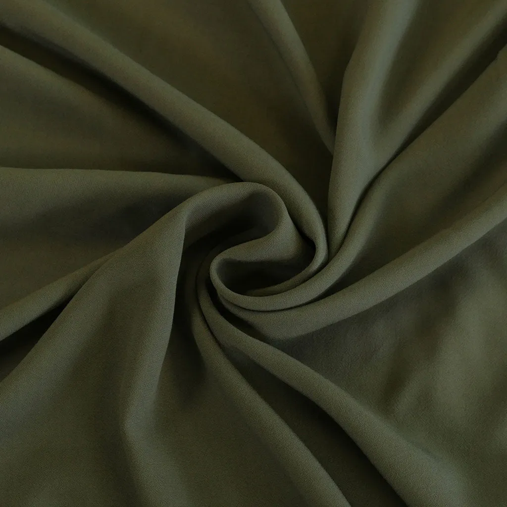 Madison - Sage Green Viscose Crepe Woven Fabric Sample