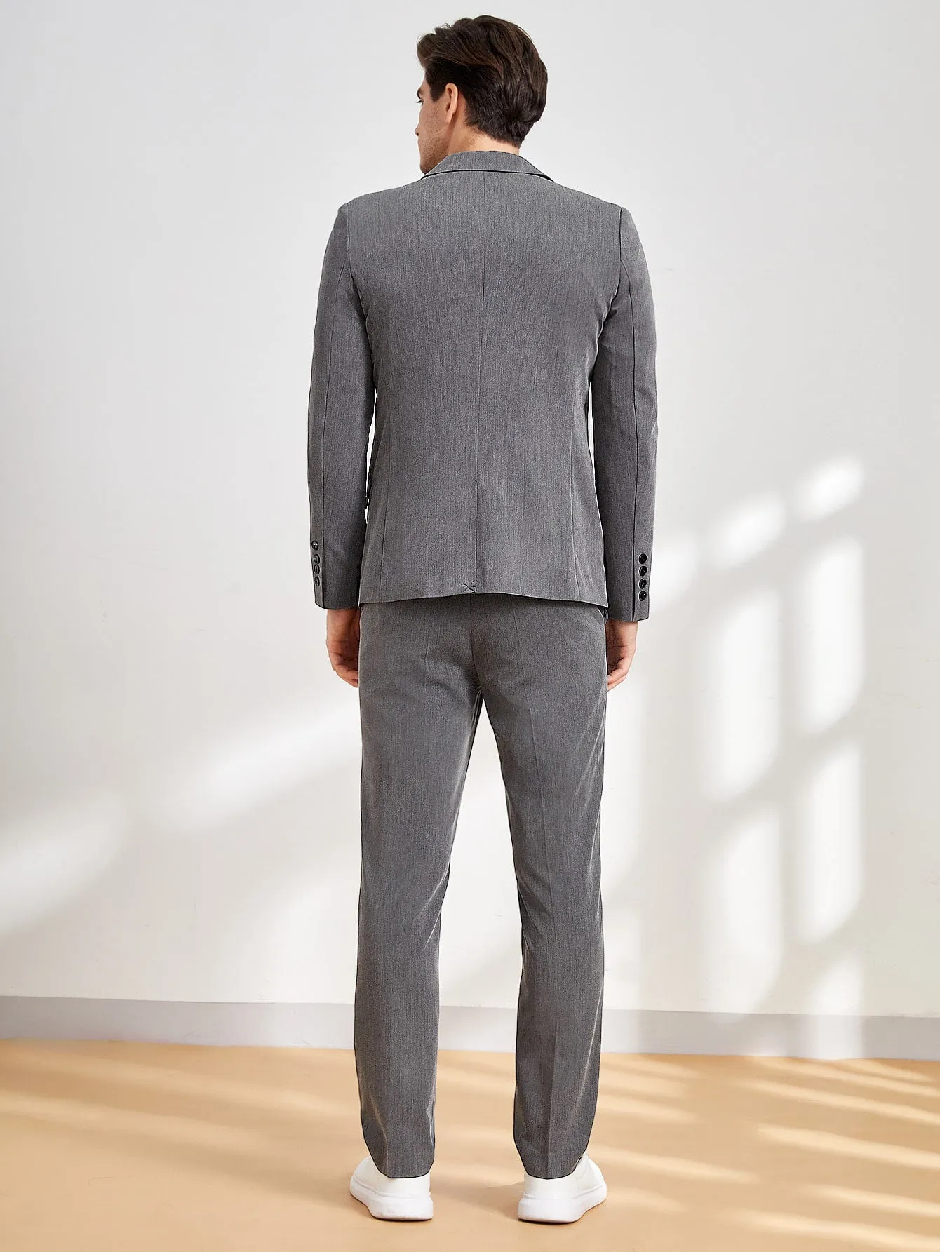 Men's Single Button Blazer & Tailored Pants