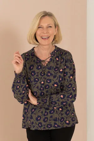 Midnight Bloom Blouse