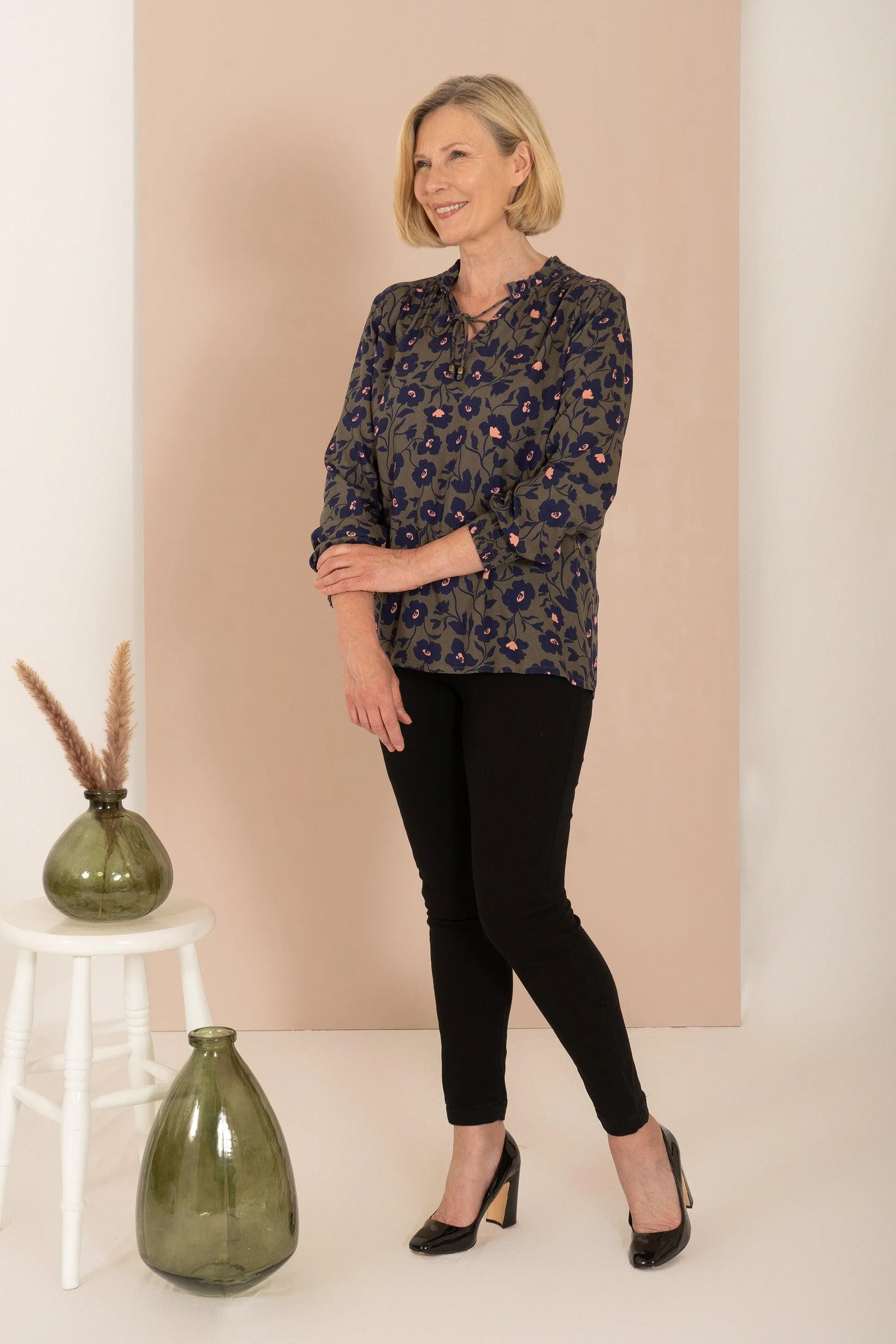 Midnight Bloom Blouse