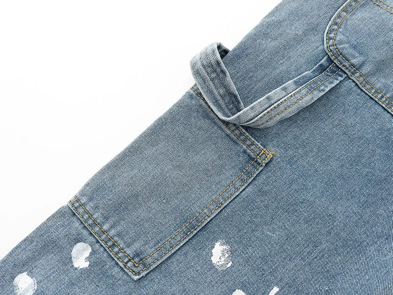 Modern Patchwork Denim Trousers