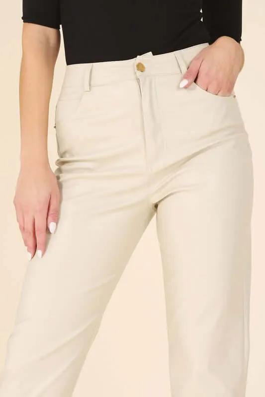 Modern Vegan Leather Pants