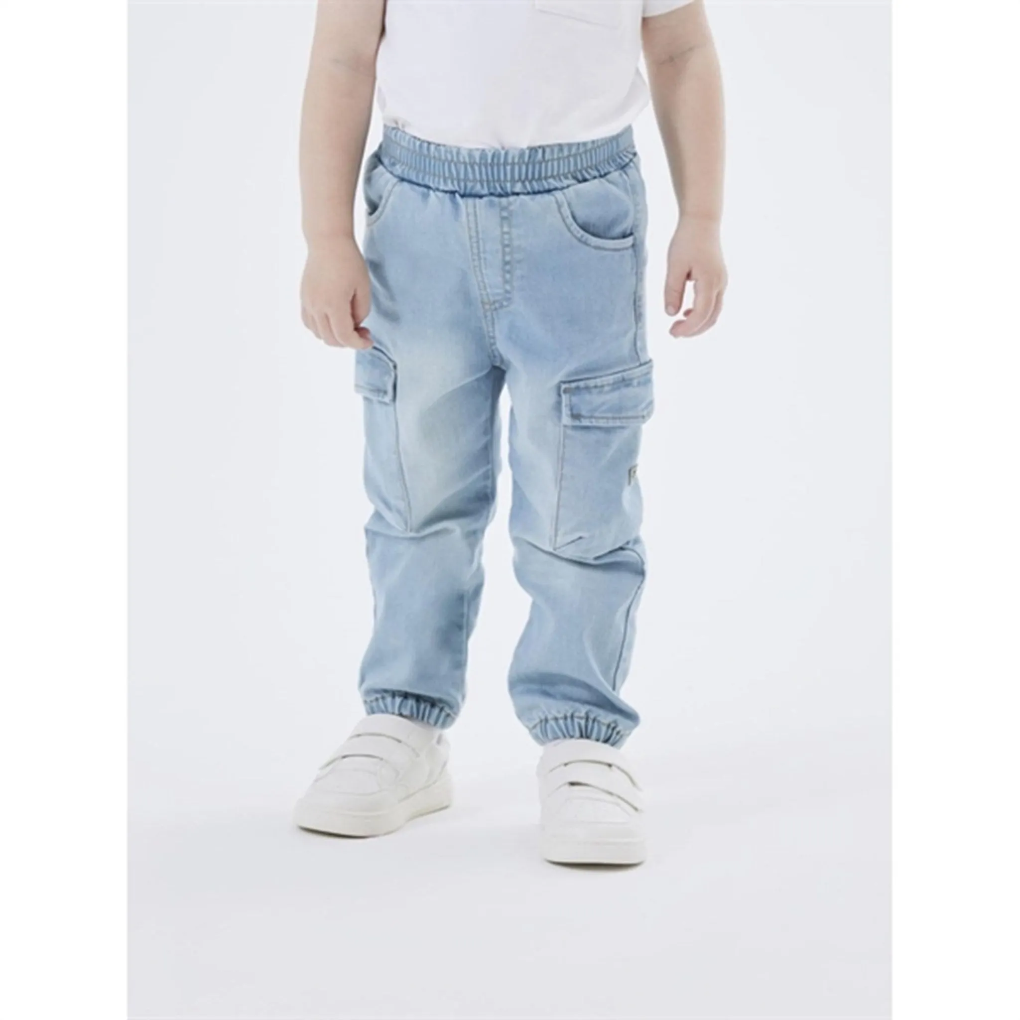 Name it Medium Blue Denim Ben Baggy Cargo Jeans Noos