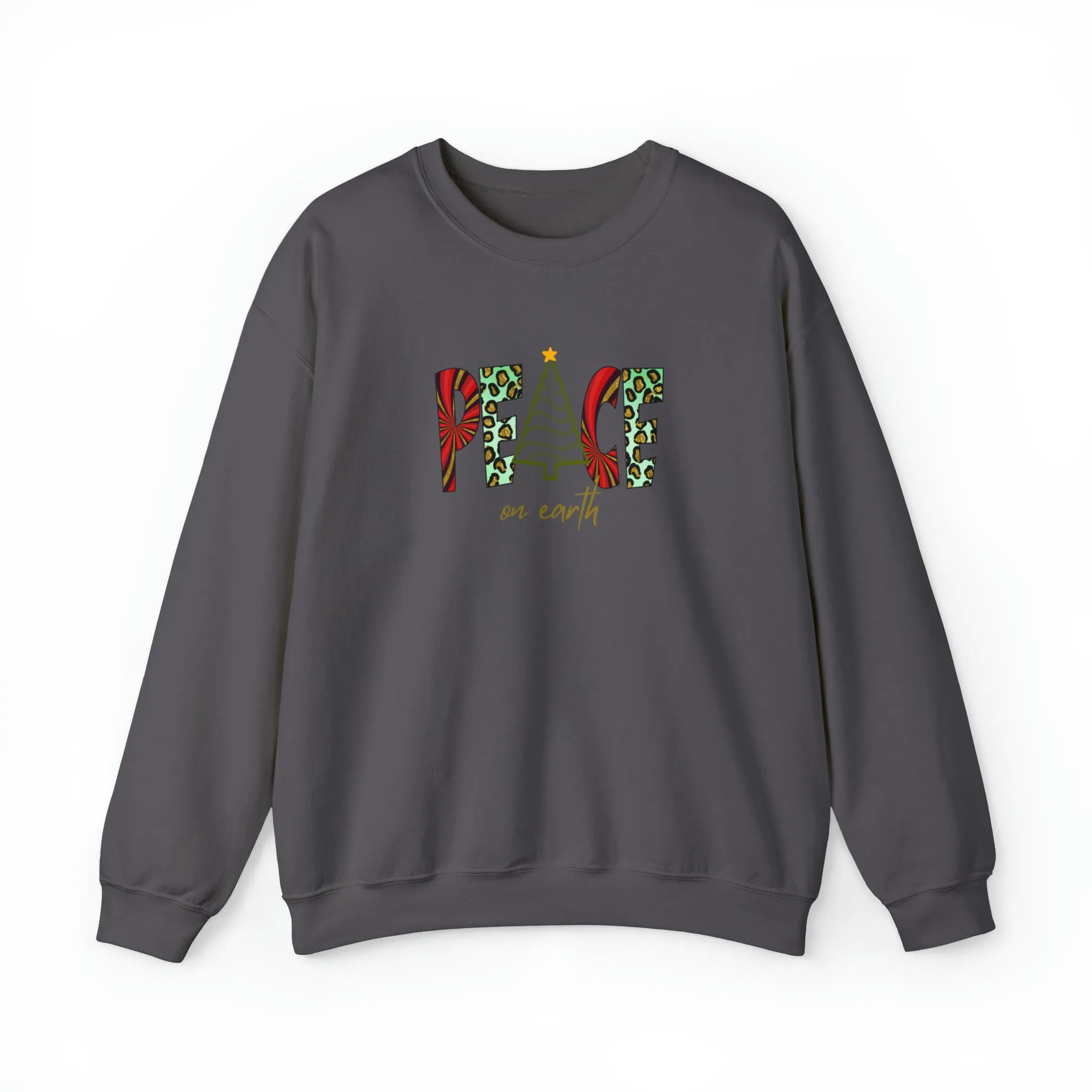 Peace On Earth, Christmas Sweatshirt, Womens Christmas Sweatshirt, Christmas Sweatshirts for Women, Christmas Women,Merry Christmas Sweatsh