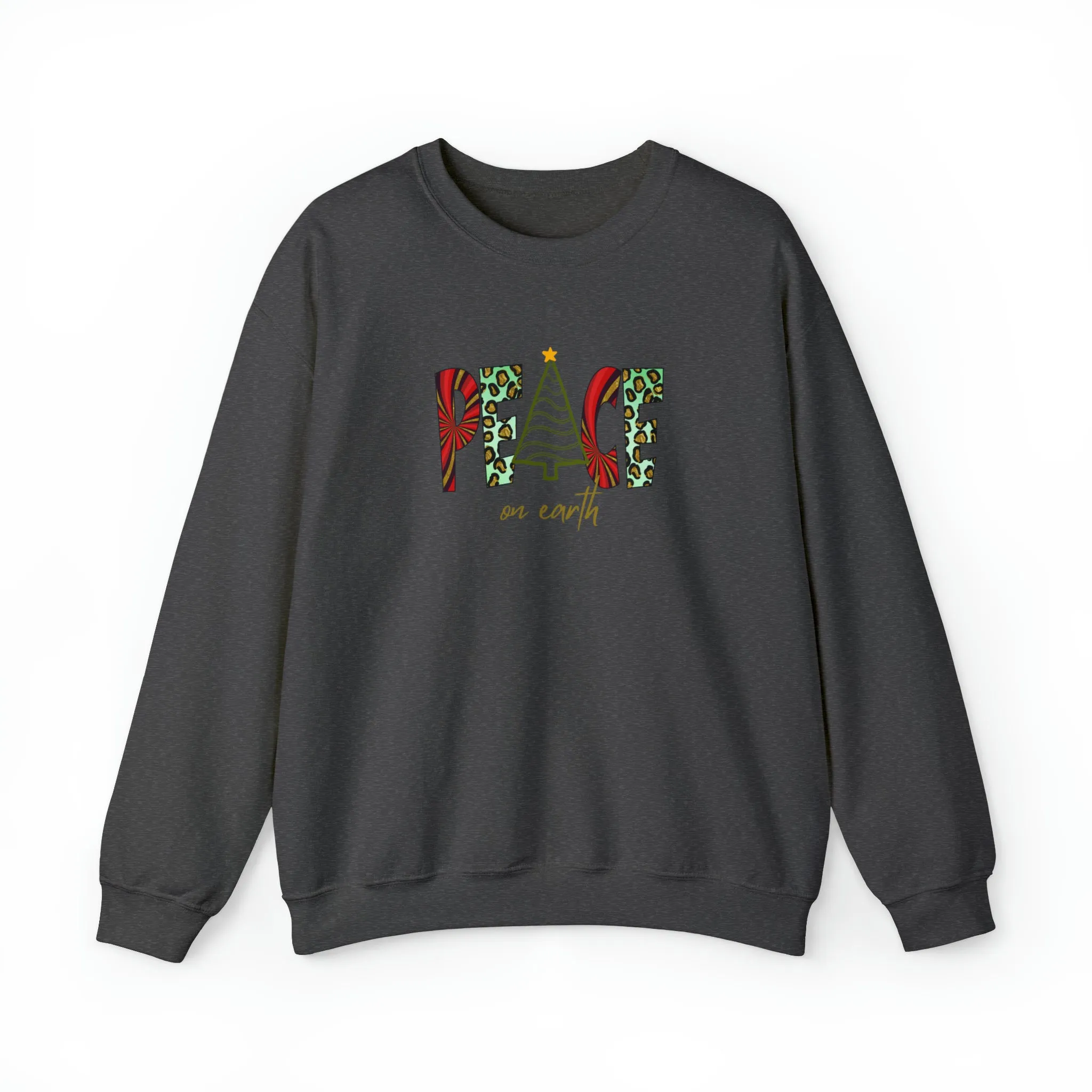 Peace On Earth, Christmas Sweatshirt, Womens Christmas Sweatshirt, Christmas Sweatshirts for Women, Christmas Women,Merry Christmas Sweatsh