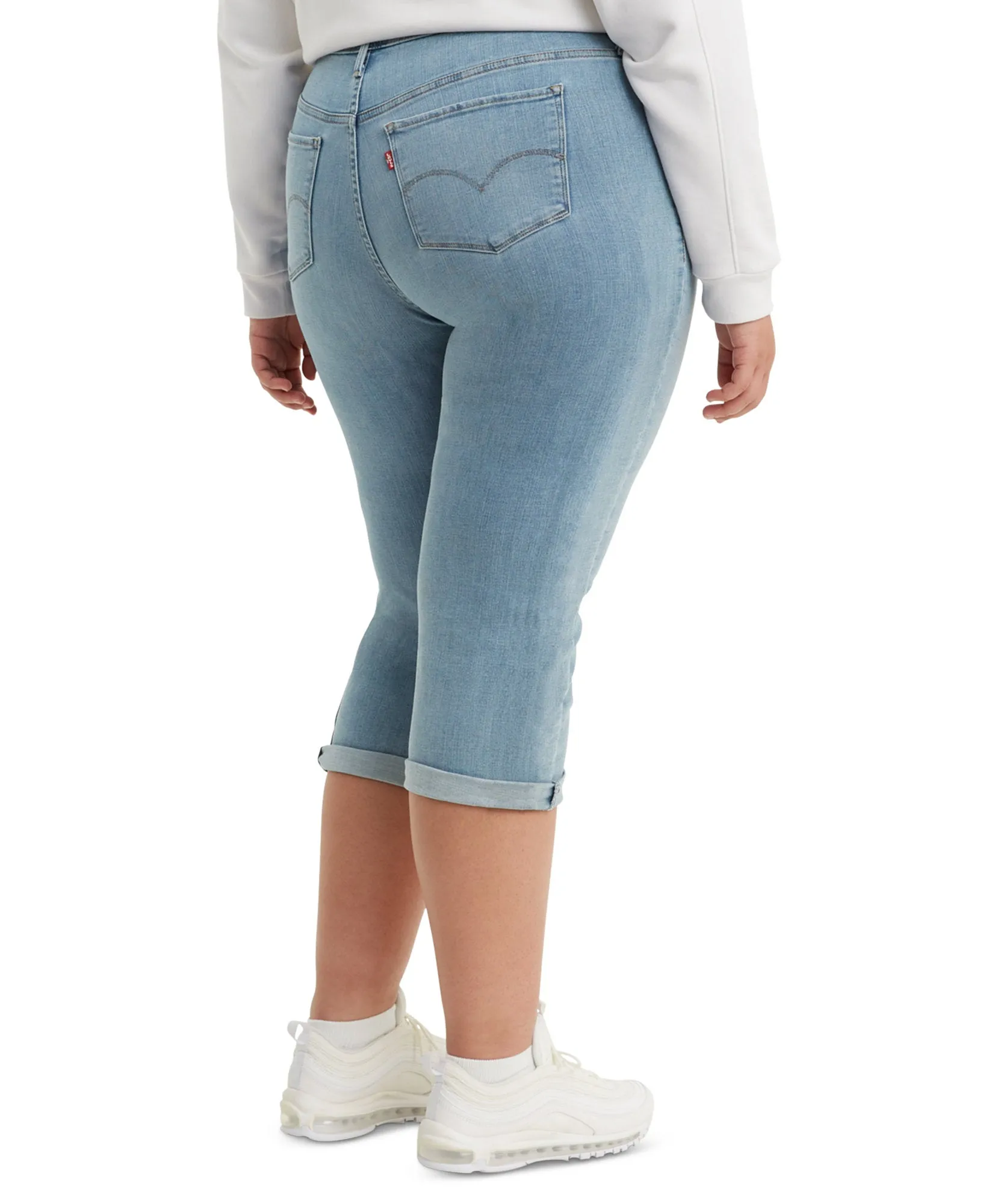 Plus Trendy Shaping Capri Jeans