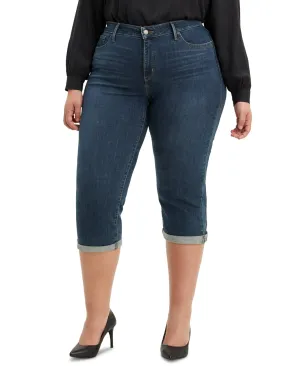 Plus Trendy Shaping Capri Jeans