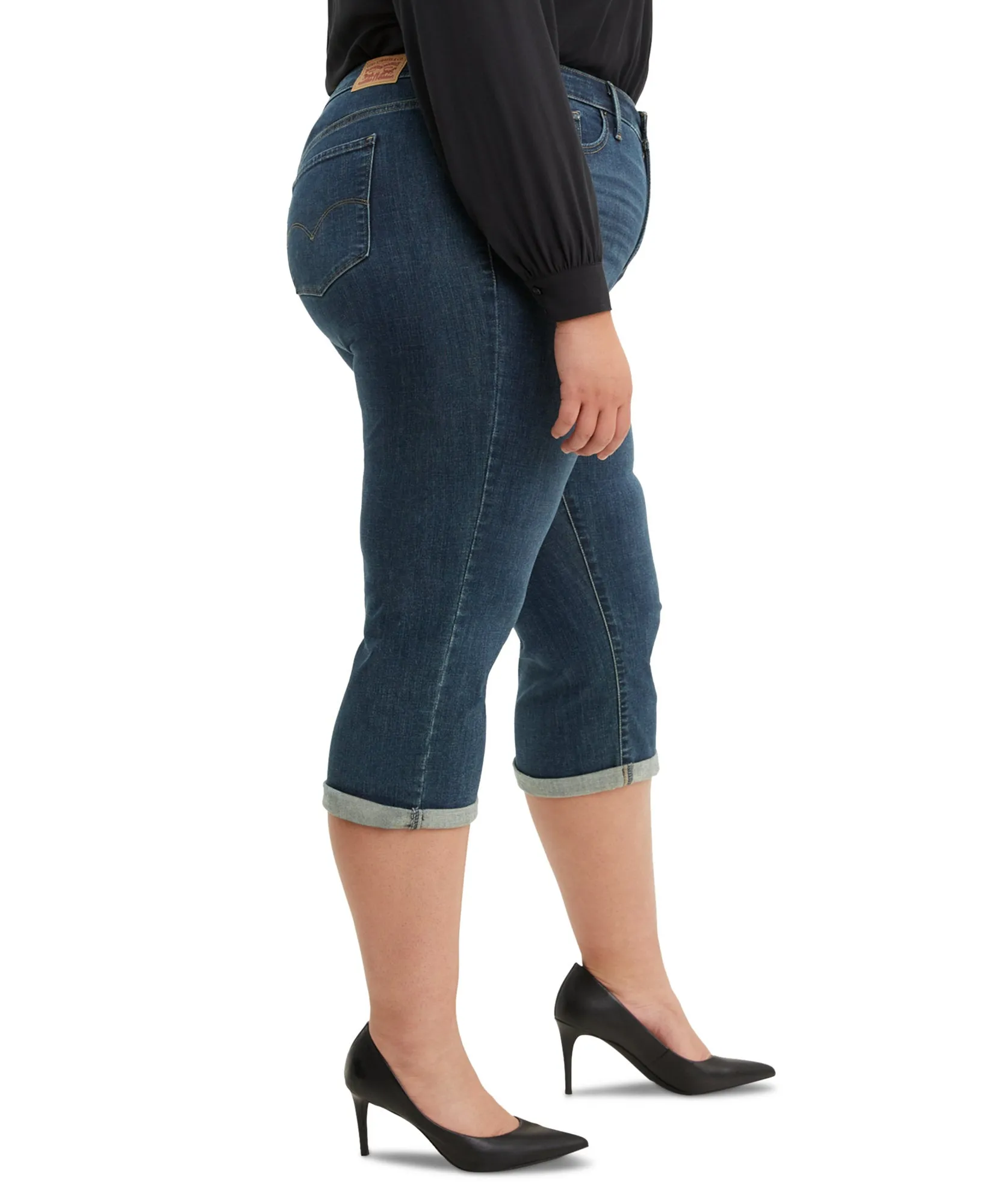Plus Trendy Shaping Capri Jeans