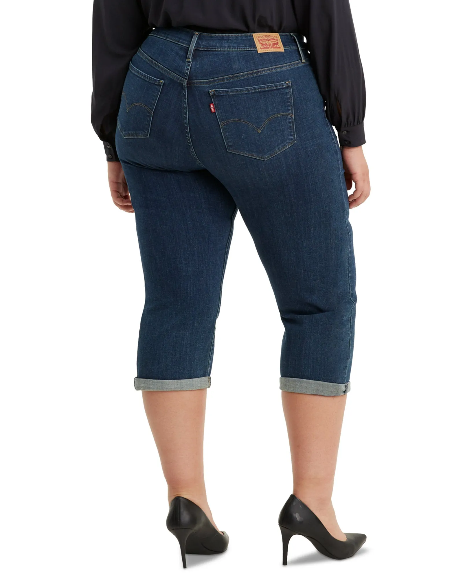 Plus Trendy Shaping Capri Jeans