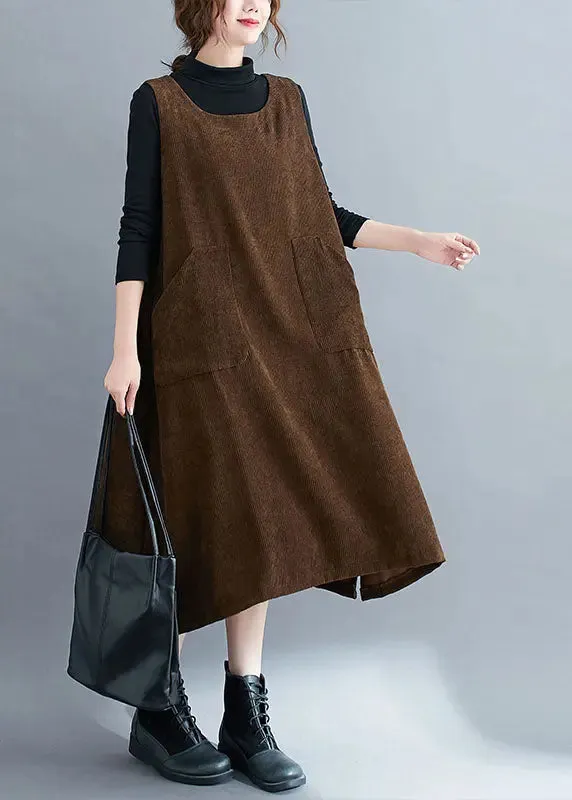 Pockets Patchwork Sweatshirts Dress
