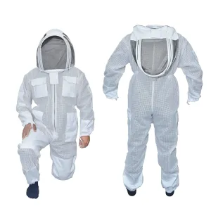 Professional Bee Suit Apiarist Beekeeper Protective Suit Apiary Beekeeping Suit Bee Sting Proof Suit with Fencing Veil
