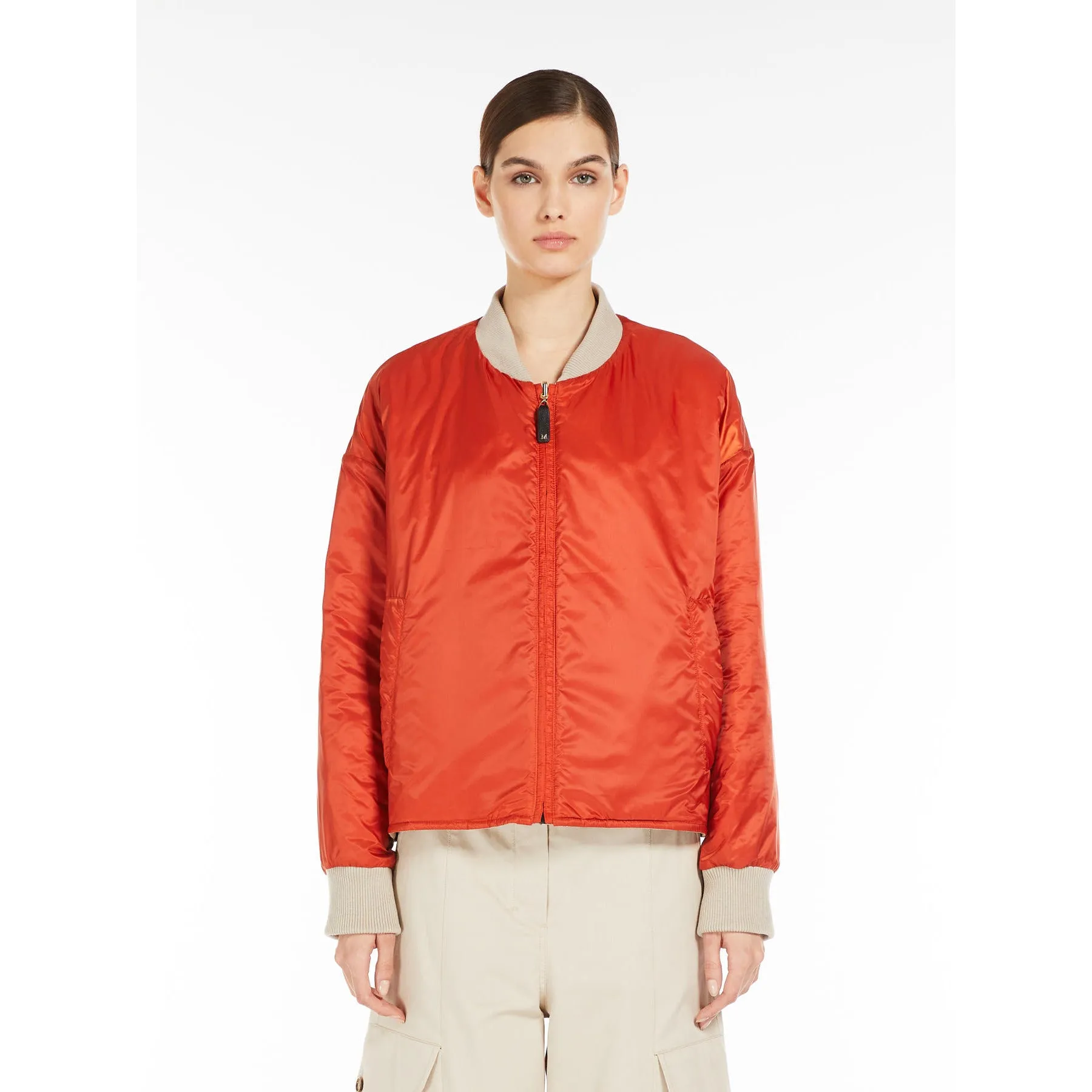 reversible padded bomber jacket