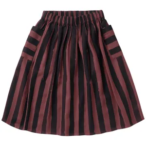 Skirt Midi Painted Stripe