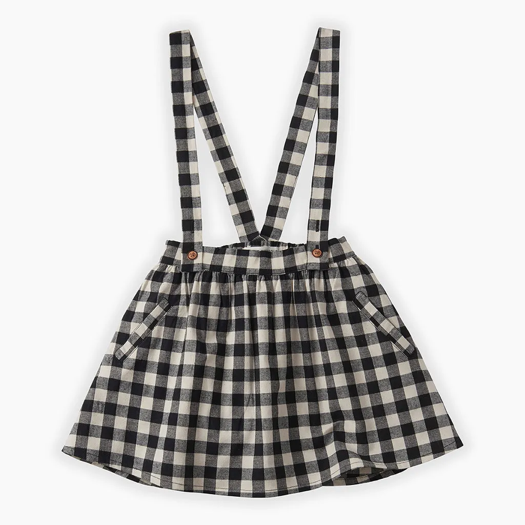 Skirt Salopette Block Check