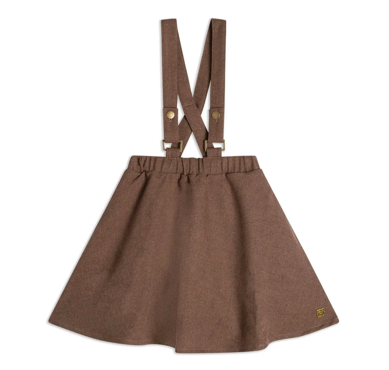 Skirt with Straps, Brown
