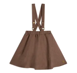 Skirt with Straps, Brown