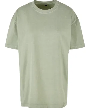 Soft Salvia - Women’s oversized acid wash tee