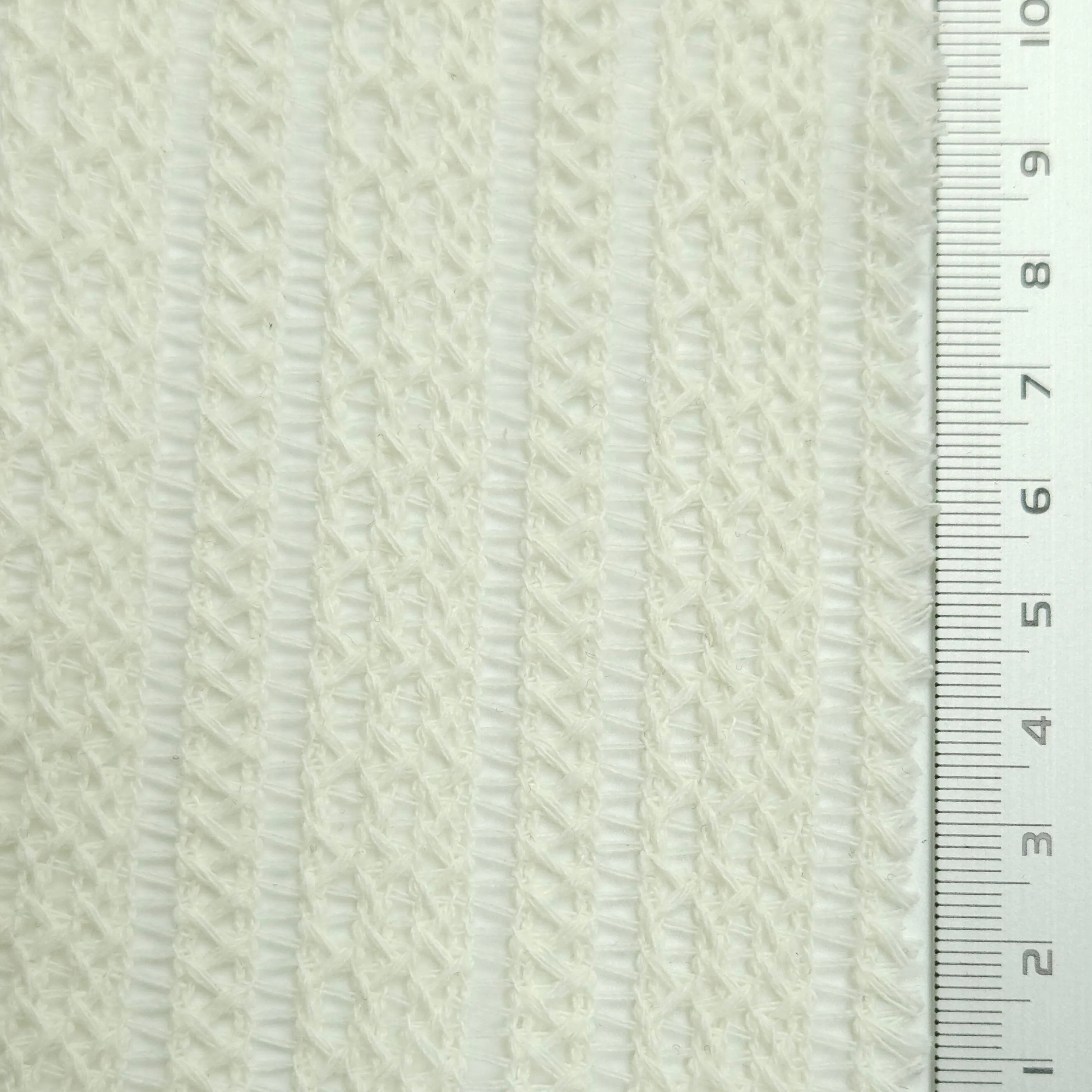 Solid Ethnical Lace Polyester Cotton Knit Fabric - FAB1562