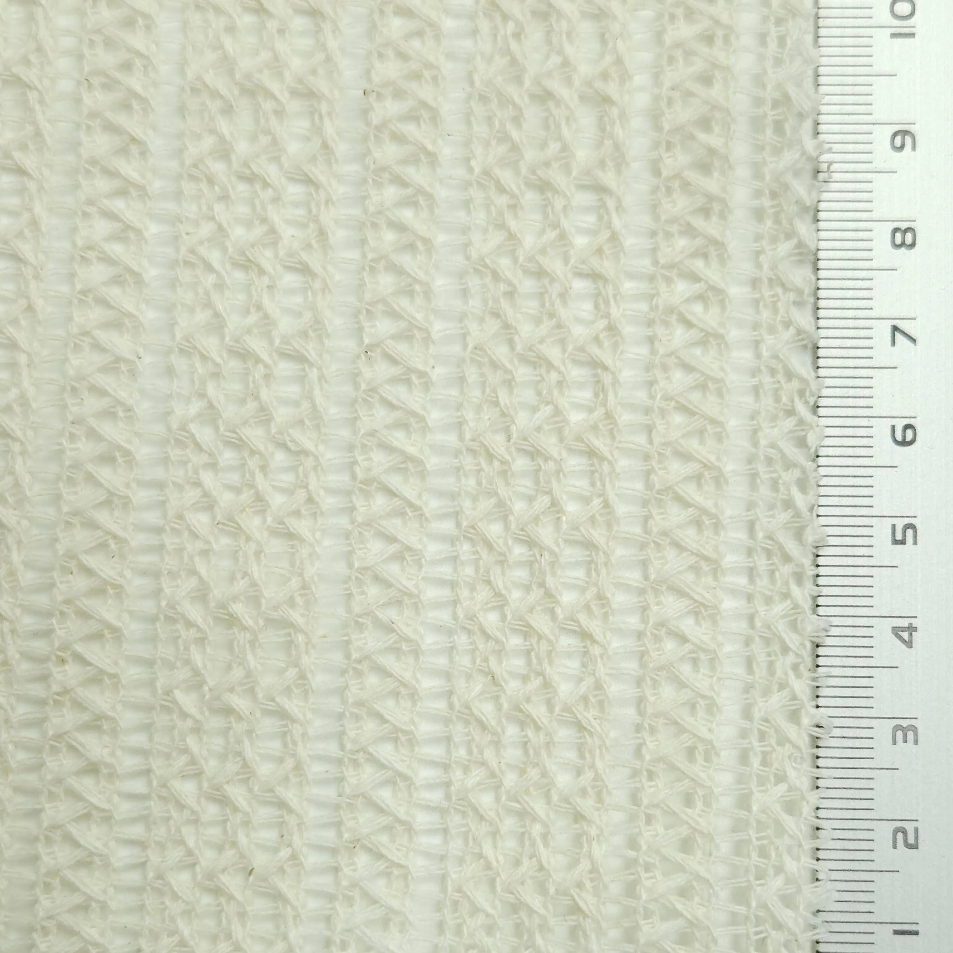 Solid Ethnical Lace Polyester Cotton Knit Fabric - FAB1562