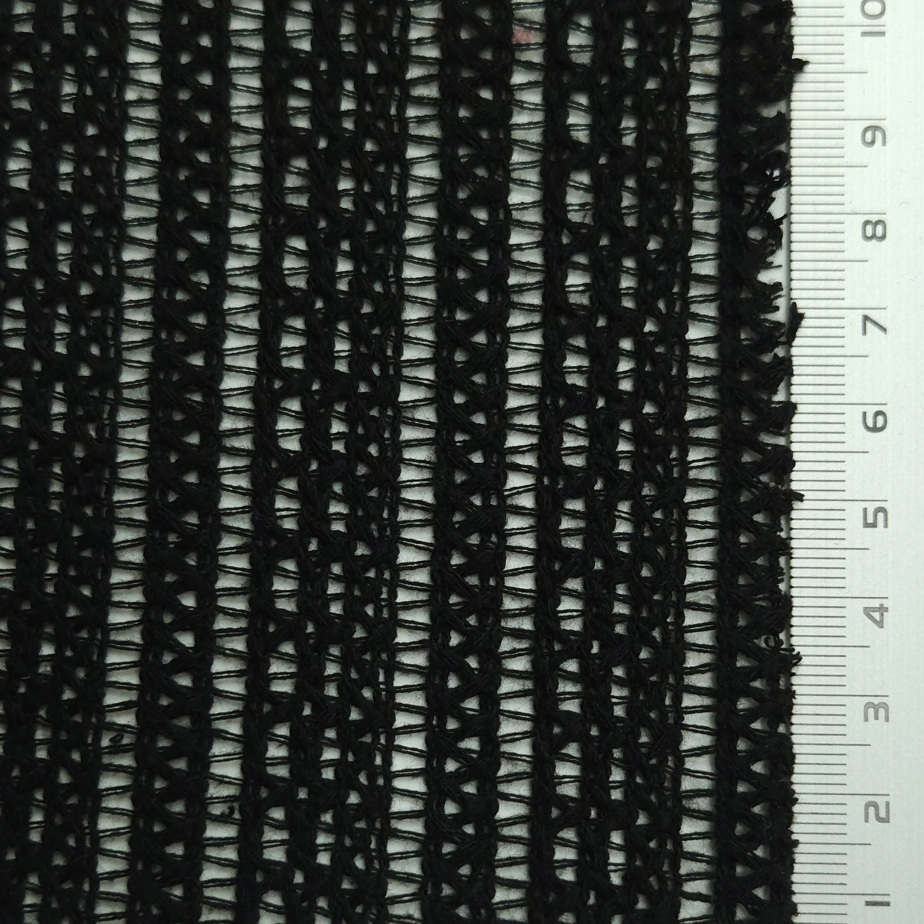 Solid Ethnical Lace Polyester Cotton Knit Fabric - FAB1562