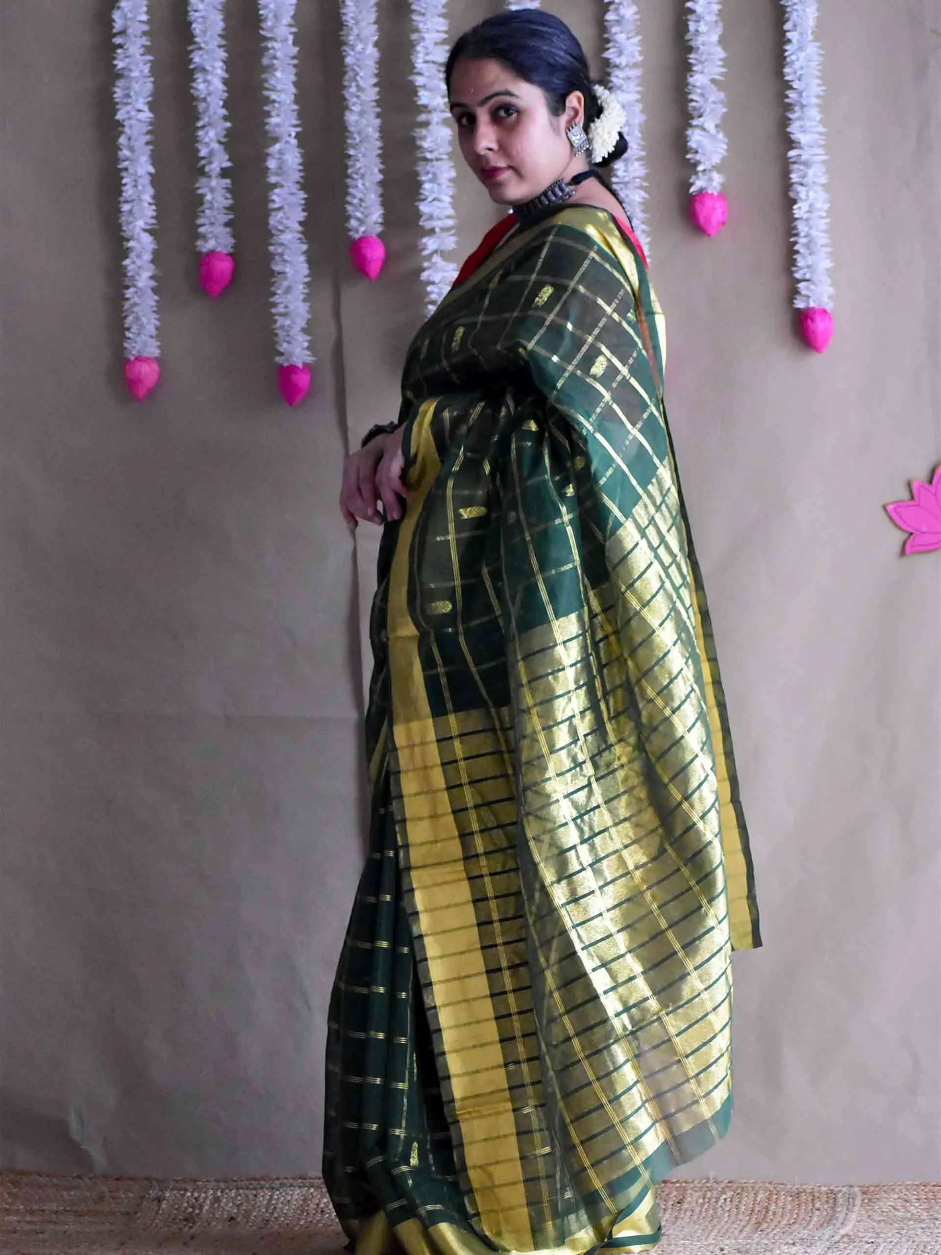 Taal- Venkatagiri handloom zari boota saree