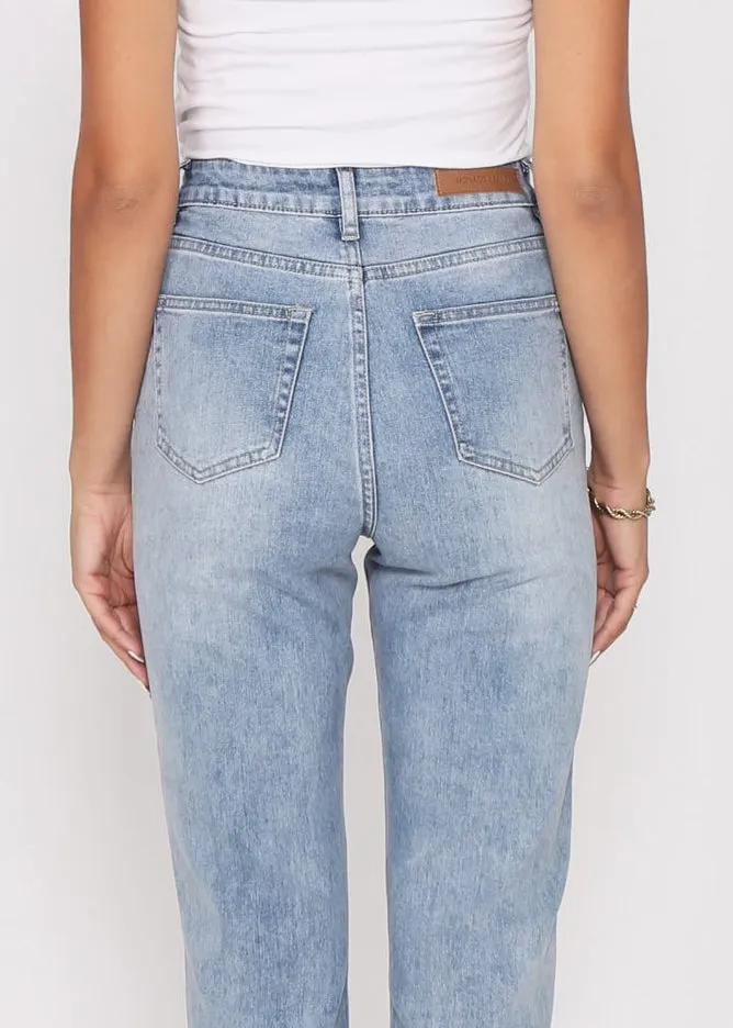 Taylor Mom Jeans - Blue
