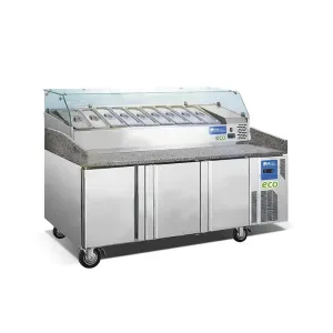 THS BG15-L2PZ VXR1500-395 Pizza Refrigerated Counter, 400 L Capacity, Power 680 W, 151 x 80 x 82 cm