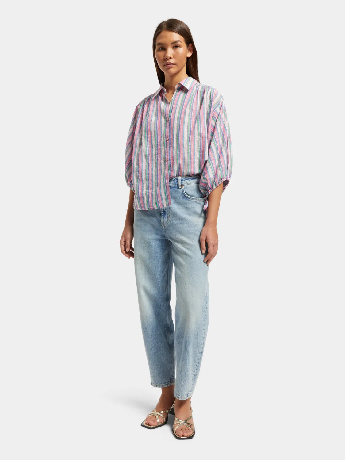 Tide high-rise balloon-fit jeans