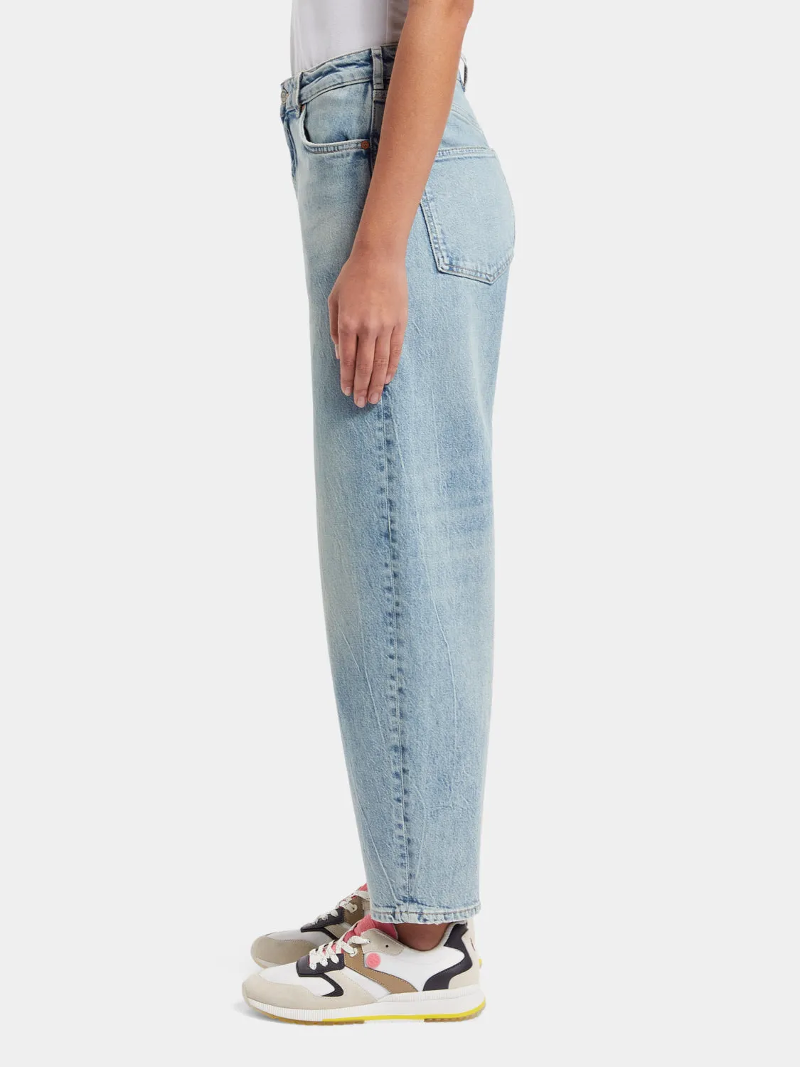 Tide high-rise balloon-fit jeans