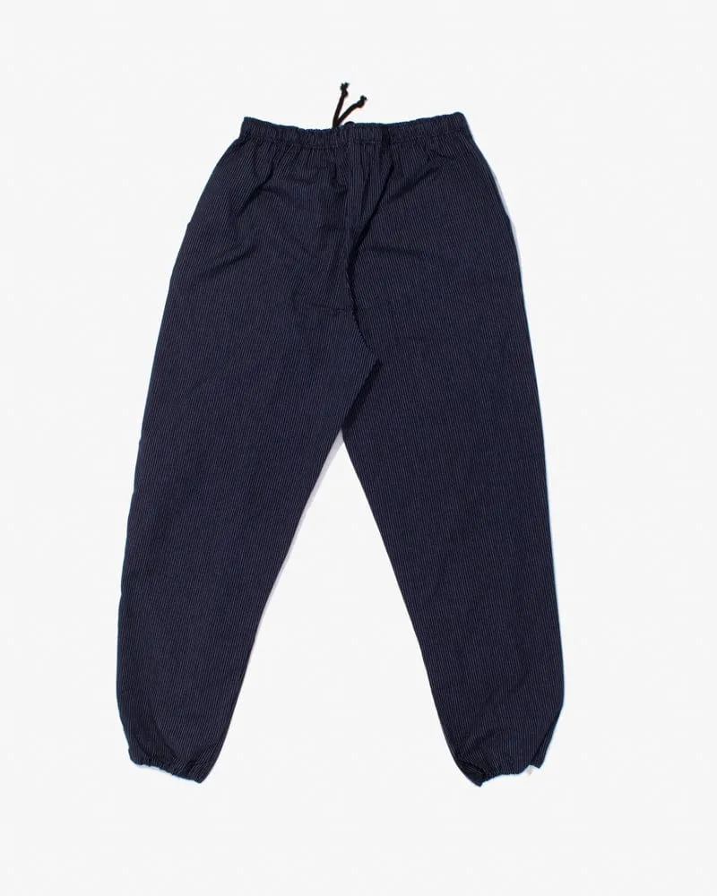 ToK Monpe Pants, Men's, Indigo with Thin Light Blue Shima
