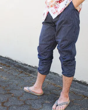 ToK Monpe Pants, Men's, Indigo with White Shima