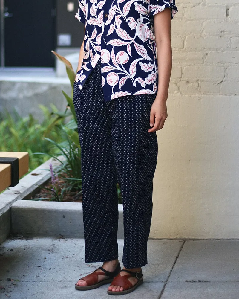 ToK Pants, Kasuri Indigo with White Dash