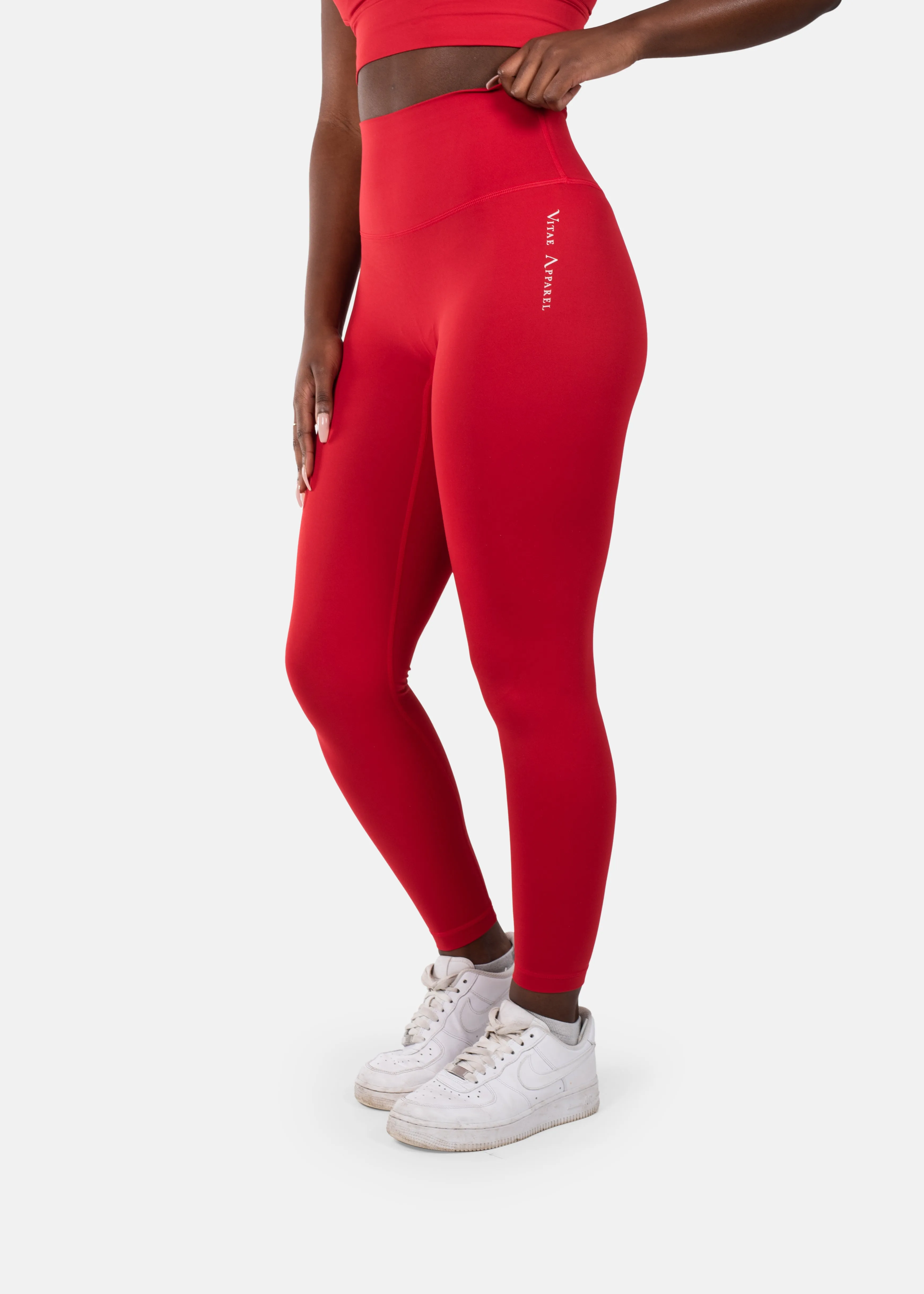 Ultra Flex Seamless Leggings Red