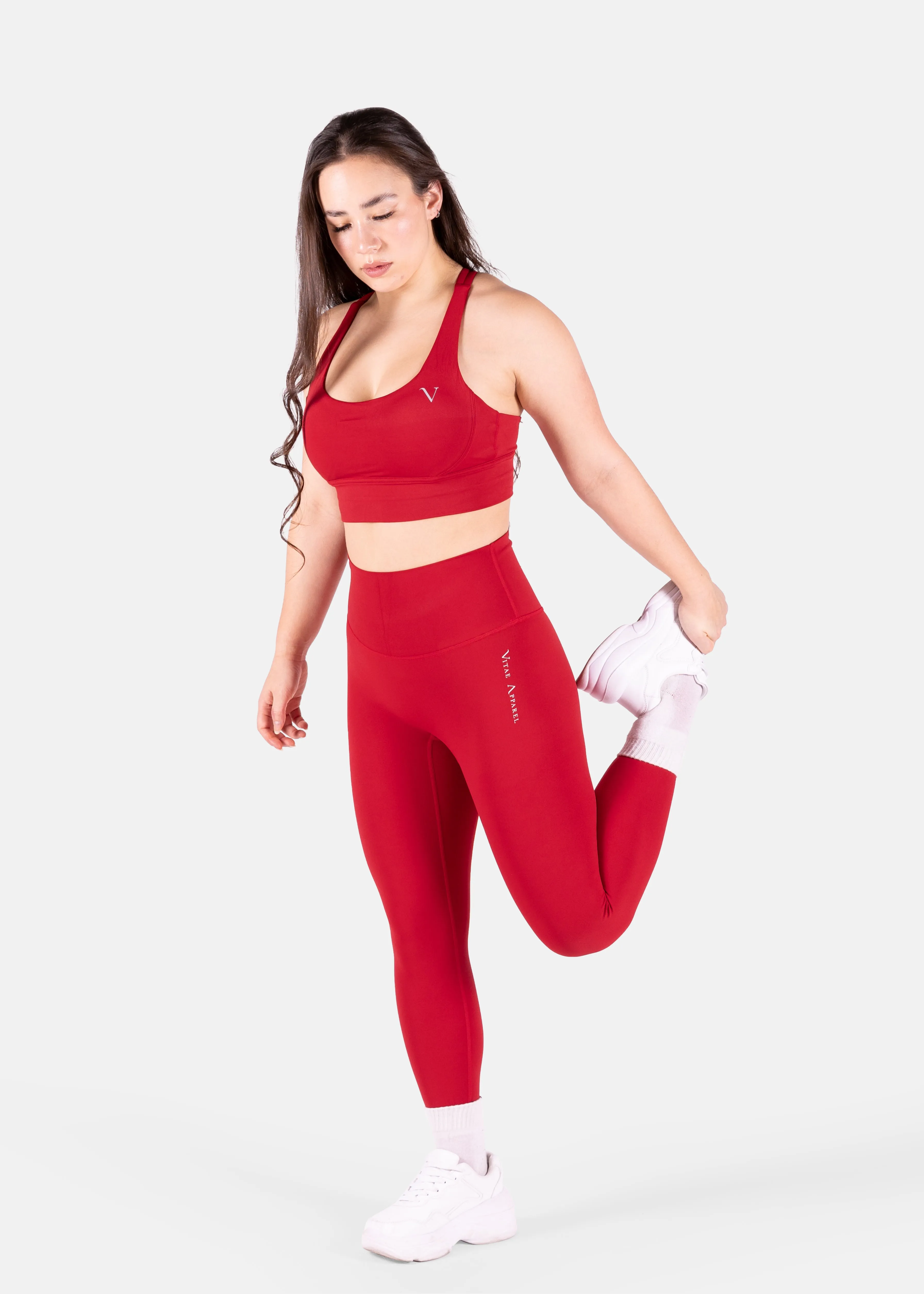 Ultra Flex Seamless Leggings Red