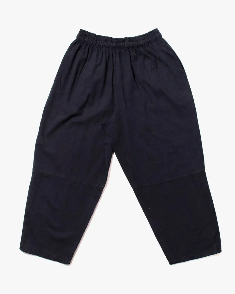 Wa-Modern Herringbone Drawstring Pants- Navy