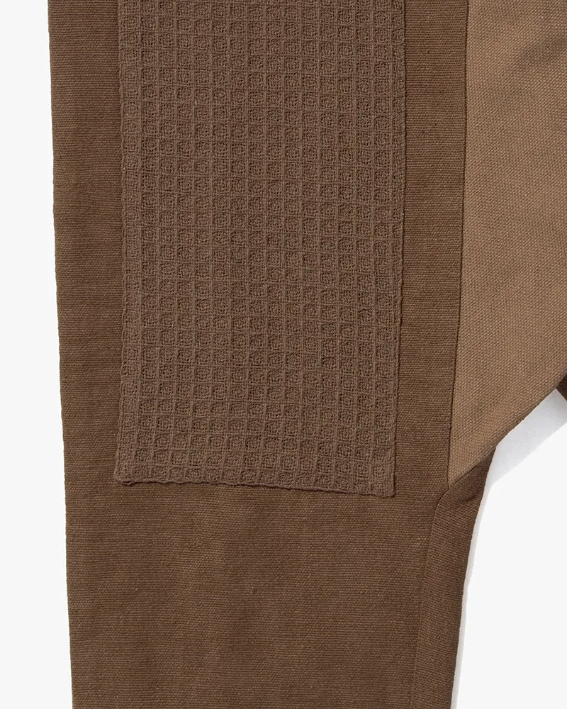 Wa-Modern Woven Drawstring Pants, Brown