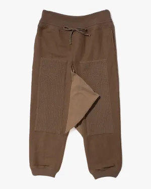 Wa-Modern Woven Drawstring Pants, Brown