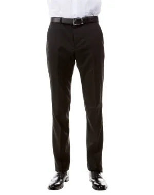 Zegarie Solid Modern Fit Pants - Black